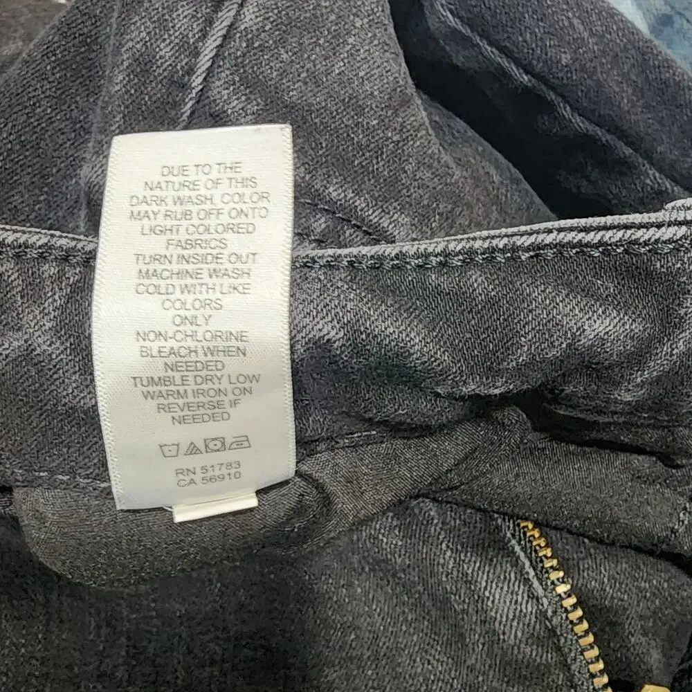 m‎ jeans by Maurices Mid Rise Curvy Straight Black Size 16W Short - Picture 8 of 11
